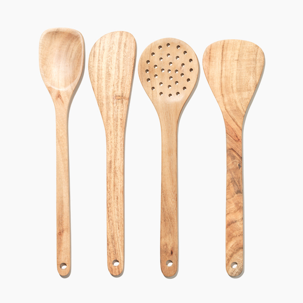 Wood Kitchen Utensils Set