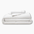 Organic Cotton White Duvet Cover & Fitted Sheet Set