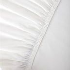 Organic Cotton White Duvet Cover & Fitted Sheet Set