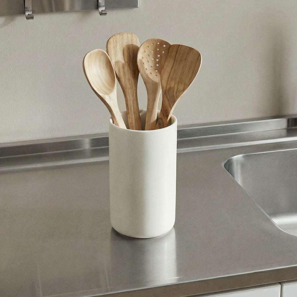 Stoneware Utensil Holder